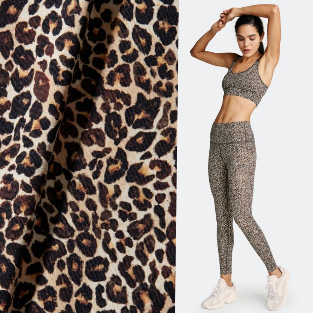 NWT Varley Luna Leggings High Rise Classic Leopard